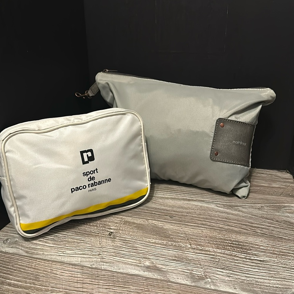 Matt & Nat and sport de paco rabanne  accessories travel pouch lot
